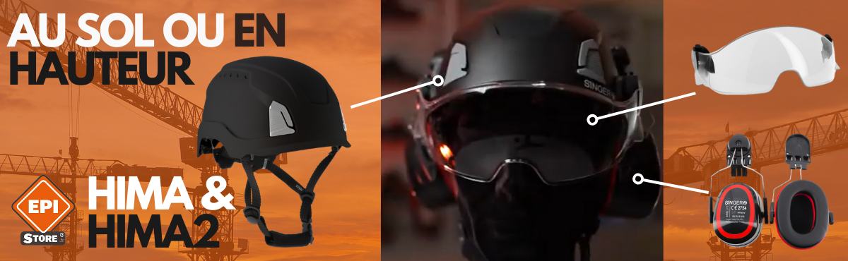 Casque léger et performant pour travail au sol ou en hauteur